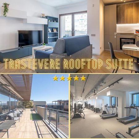 Aurealiving - Trastevere Suite With Rooftop & Gym, Your Place In Rzym Zewnętrze zdjęcie